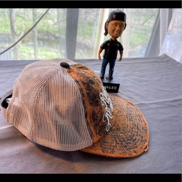 Rock Rivalaval womens cap adjustable had strap back mesh. Brown with silver. - Picture 2 of 15